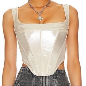 Miaou Campbell Corset in Metallic
